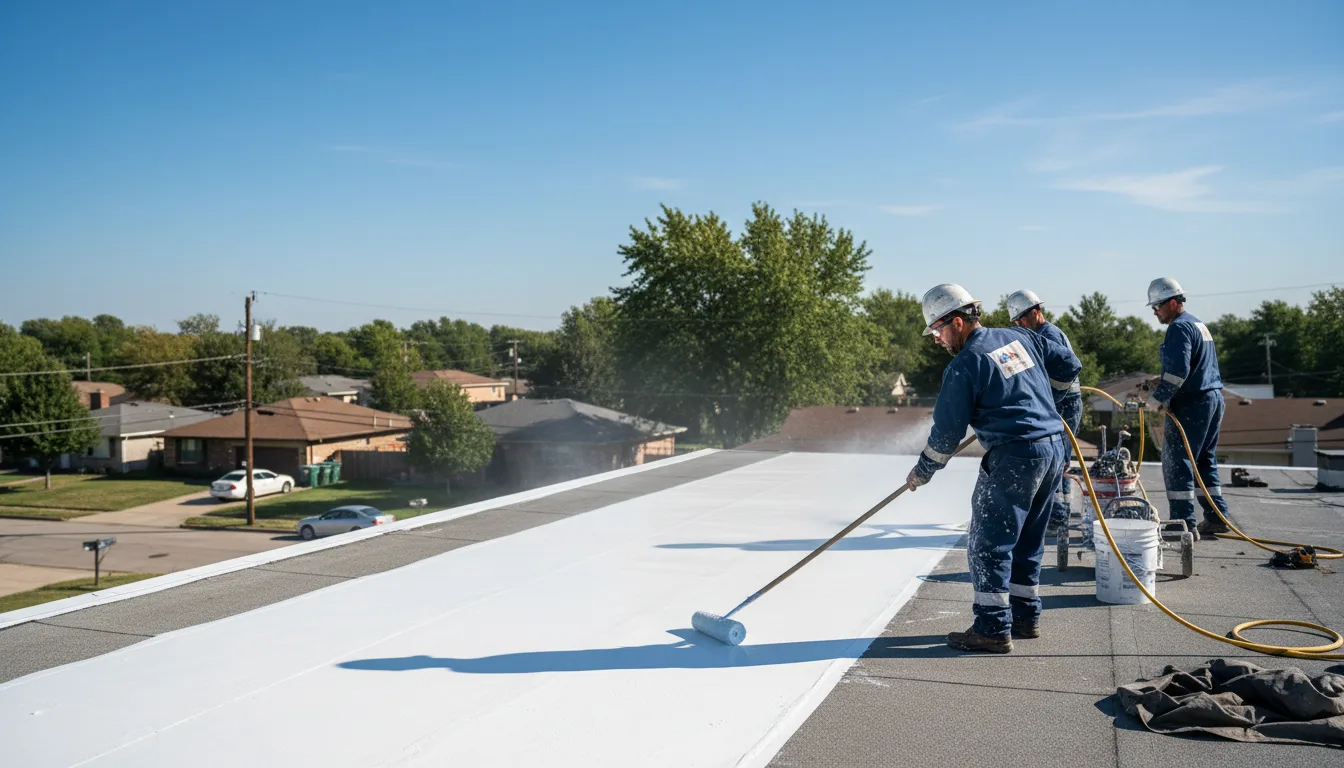 Commercial roof coating in Drumright, OK near me
